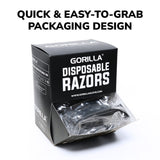 Gorilla Black Twin Blade Razors (50/Box) - Price Per Box