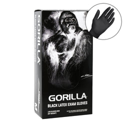 Gorilla Black Latex Exam Gloves