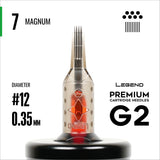 Legend Premium Cartridges G2 (2nd Gen) - Magnums - #12 (0.35mm) - 20/Box