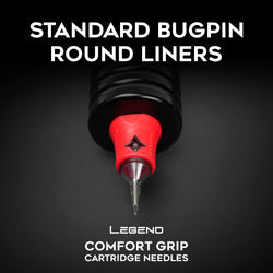 Legend Comfort Grip Cartridges - Standard Bugpin Round Liners - #10 (0.30mm) - 20/Box