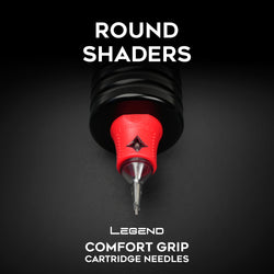 Legend Comfort Grip Cartridges - Round Shaders - #12 (0.35mm) - 20/Box